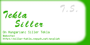 tekla siller business card